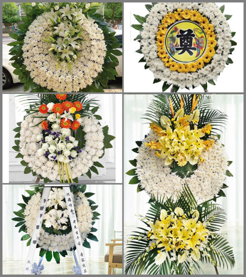 江西赣州宁都县肖田乡朗际村花圈速递